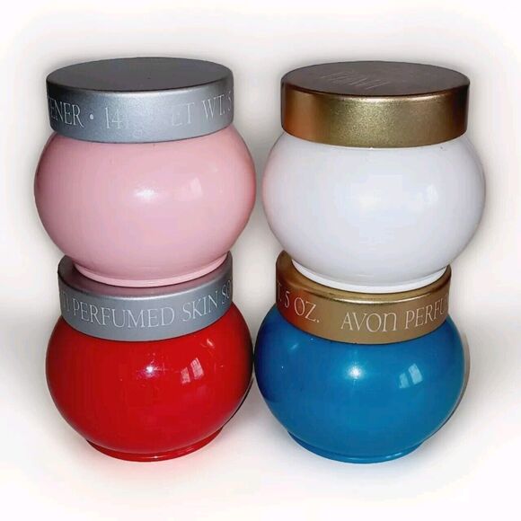 Lot 4 Avon Perfumed Skin Softener PERSIAN WOOD/SWEET HONESTY/LAHANA/PEARLS LACE - Picture 1 of 1